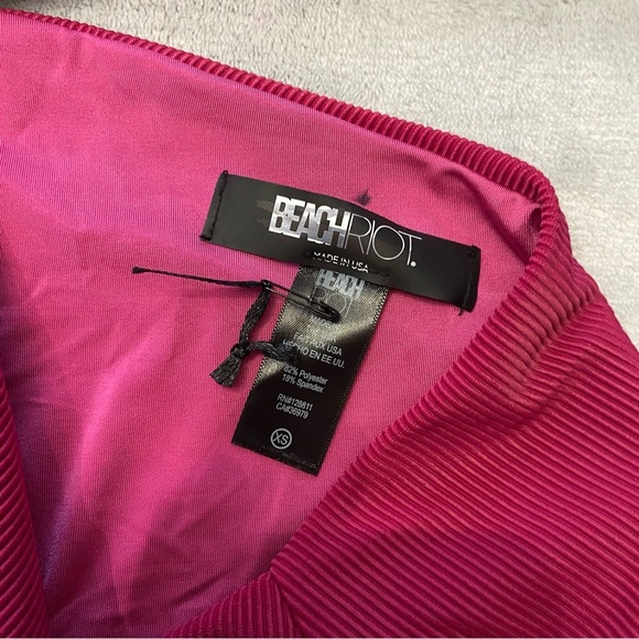 New! Beach Riot Joyce swimsuit be mine colorblock 24385 - Picture 6 of 8